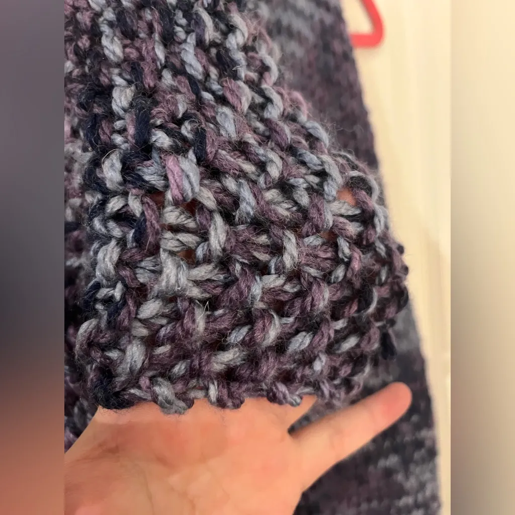 Chunky Knit Shawl CollarCardigan Vest Set Cozy Handmade Style Sleeveless Sweater - Image 10