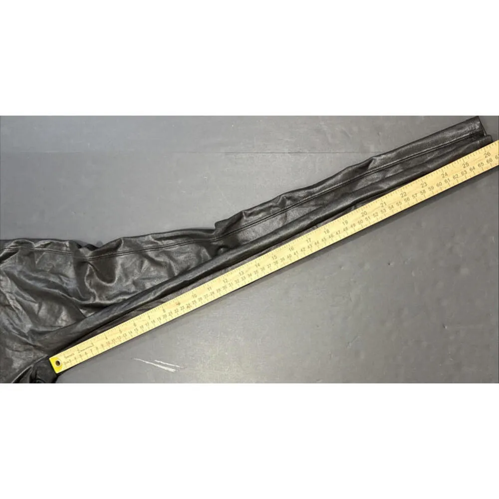 Spanx Womens Yoga Leggings Booty Boost Skinny Faux Leather Black Large - Image 11