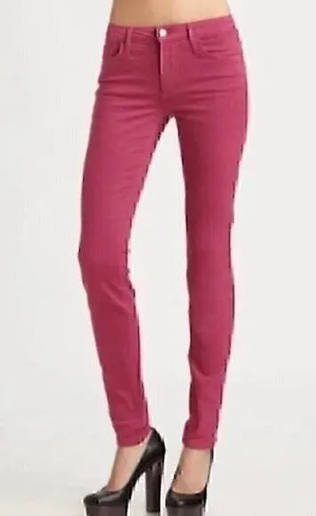 JOE'S JEANS JOES JEANS the Skinny Solid Magenta Pink Lyocell Cotton Jeans W26 26 - Image 2