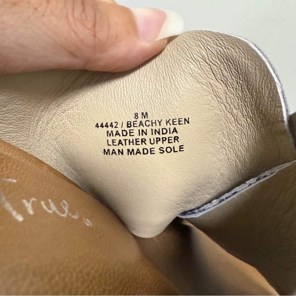 Diba True Grey Black Beachy Keen Suede Leather Wedge Slip On Platform Sandals Gray Size 8 - Image 8