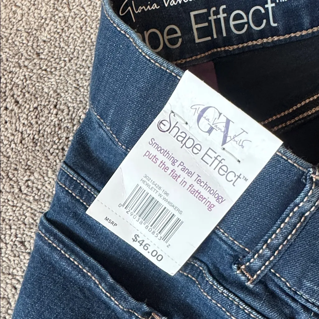 Gloria Vanderbilt High Rise Capri Shape Effect Jeans SIZE 14 - Image 5