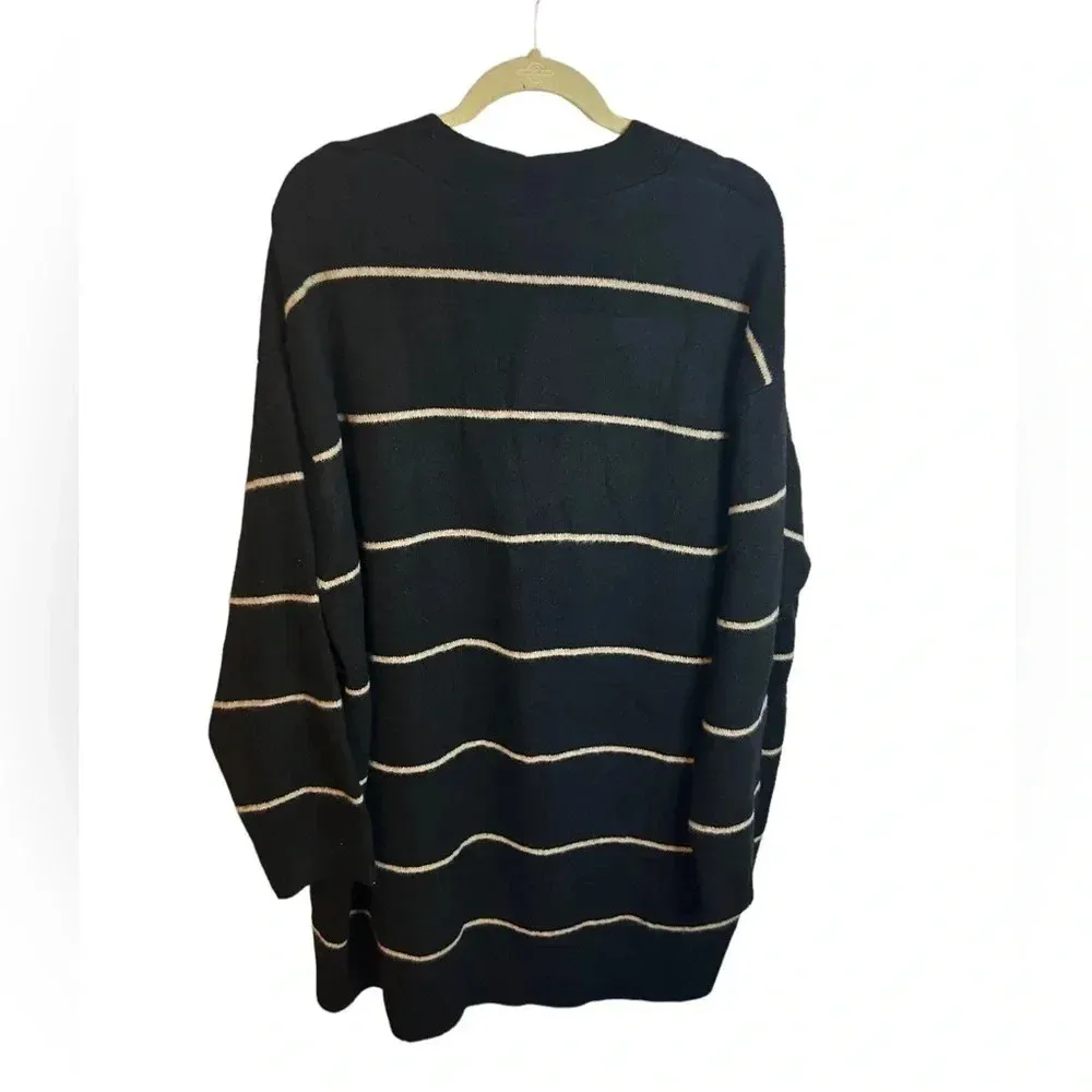 Mango NWT  STRIPED OVERSIZED CARDIGAN - Image 4