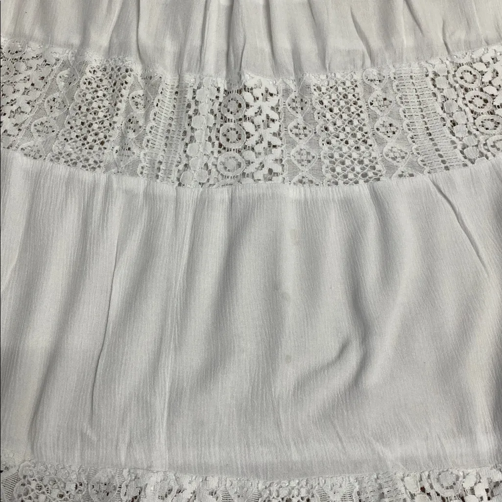 JOE B By Joe Benbasset Elegant White Lace Maxi Skirt Women’s L / Read Descriptio - Image 12