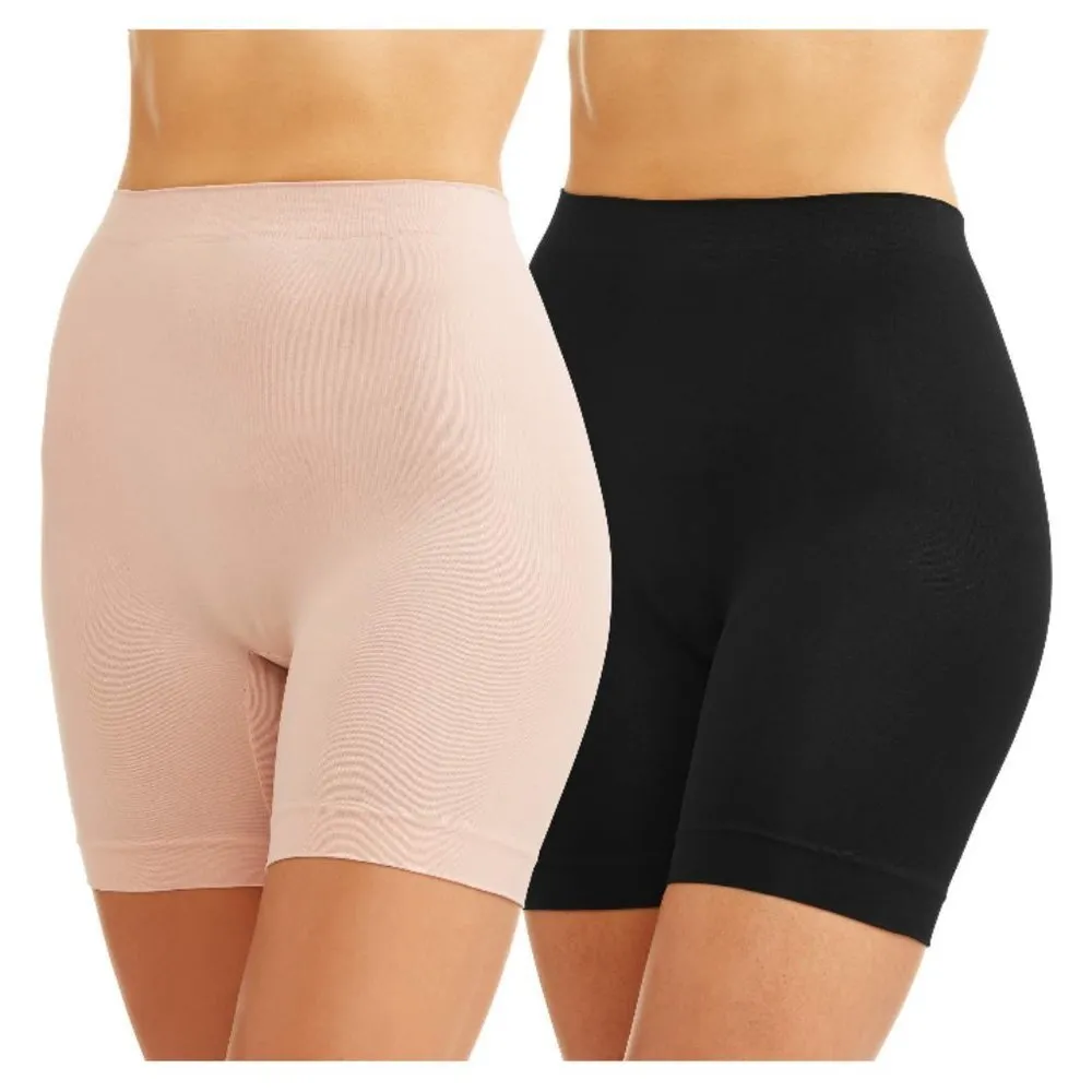 💕SKINNY GIRL💕 Seamless Slip Shorts (2 Pack) Nude & Black Small S 2/4 NWT - Image 4