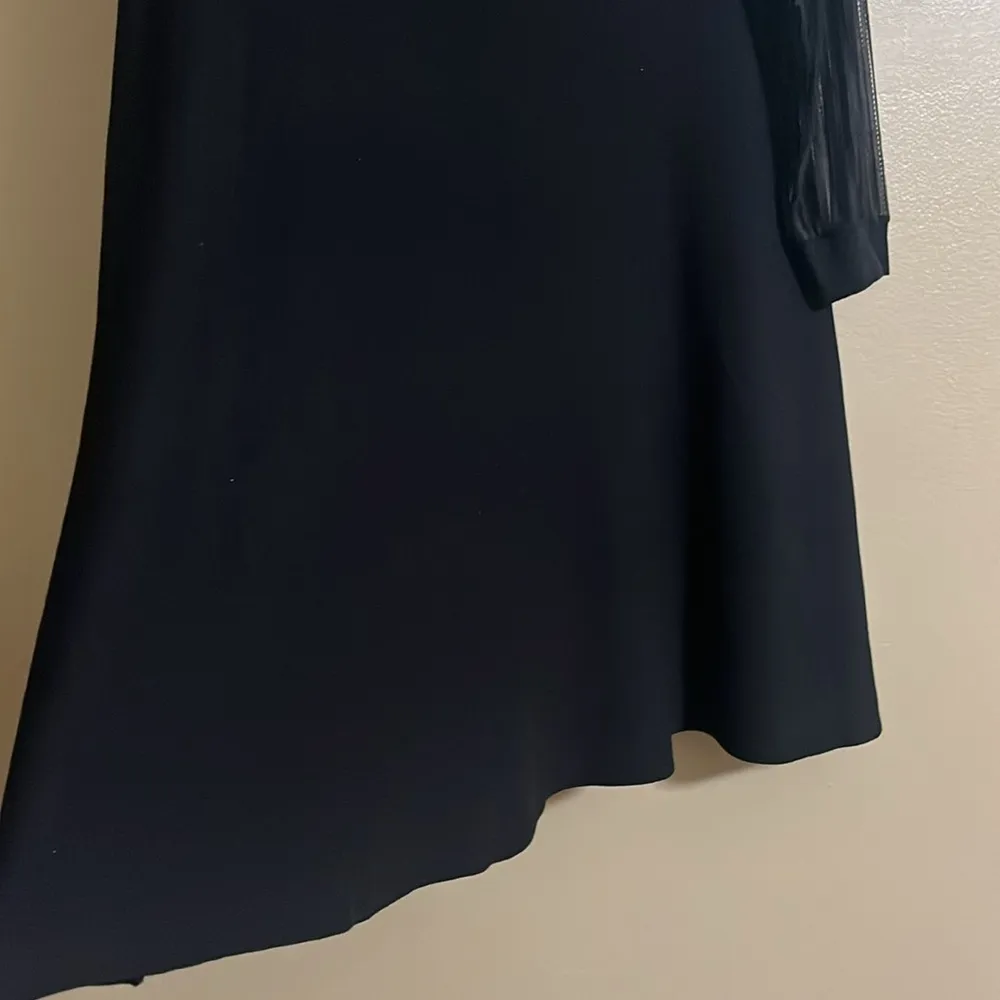 City Chic Midi Dress Sz 2X knit Long Sheer Lace Sleeves A-line Fit&Flare Fall - Image 4