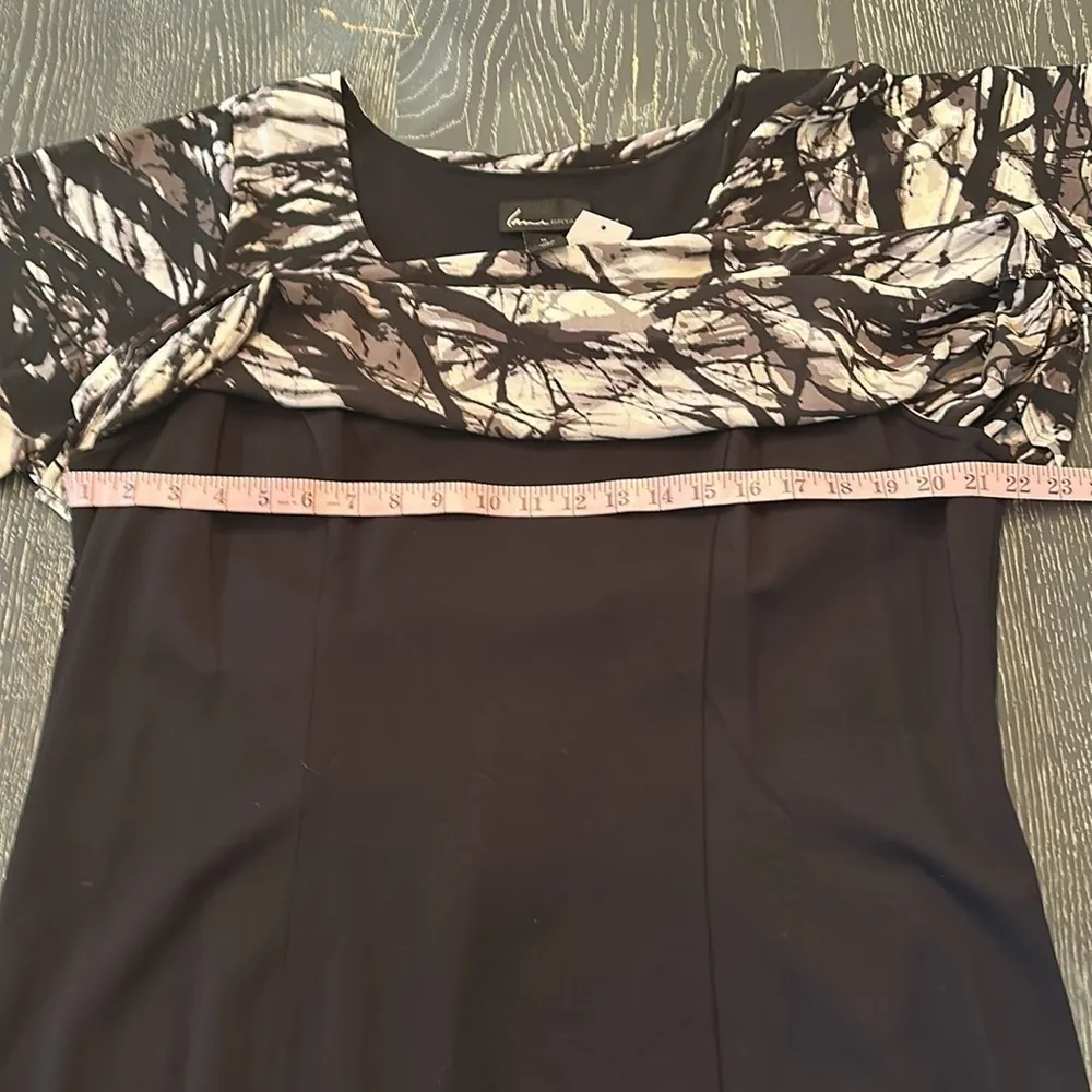 Lane Bryant black & white dress w/ abstract print top size 20 NWT - Image 5