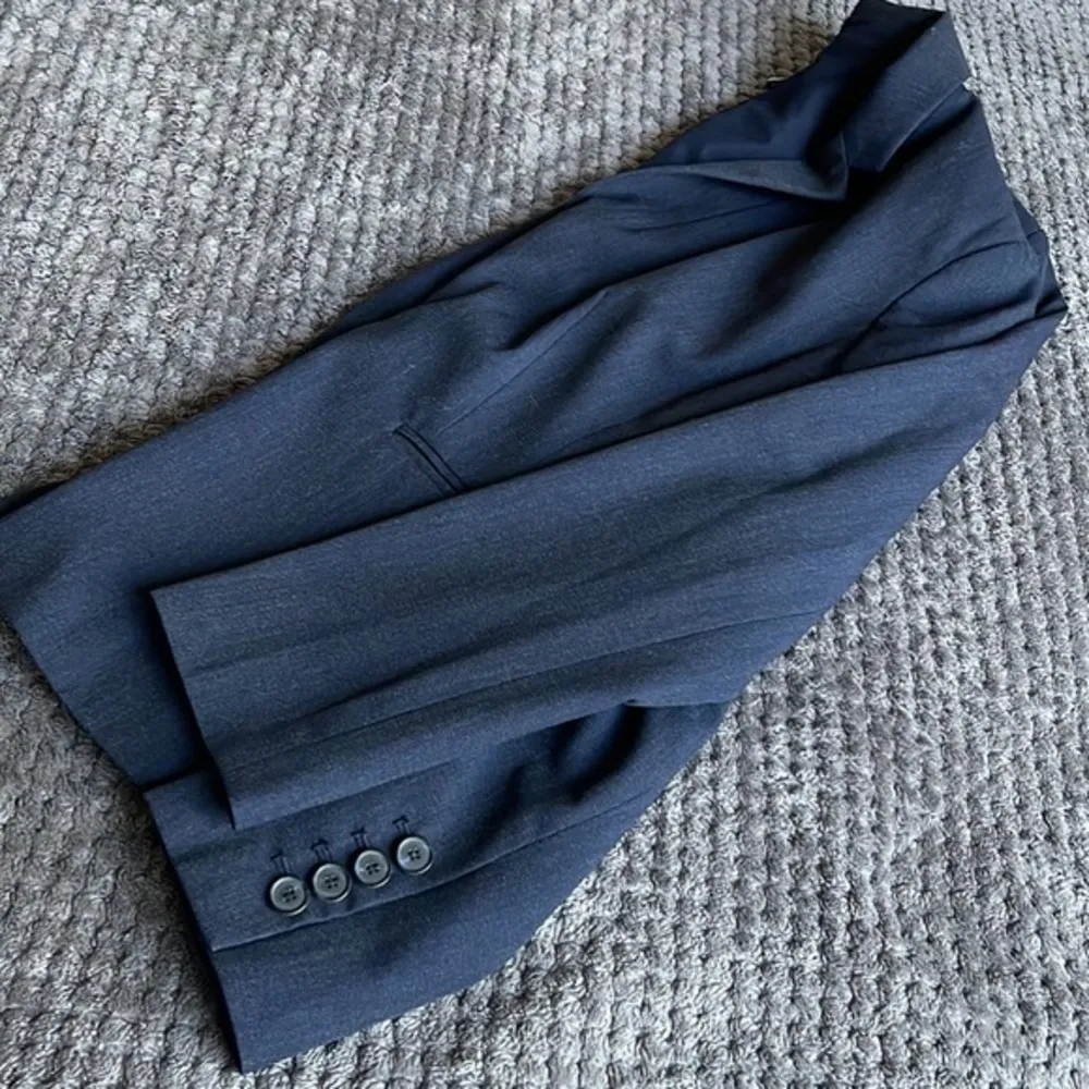 Petites Ann Taylor Factory Dark Blue Regular FIt Blazer Jacket Size 4 EUC #6539 - Image 5