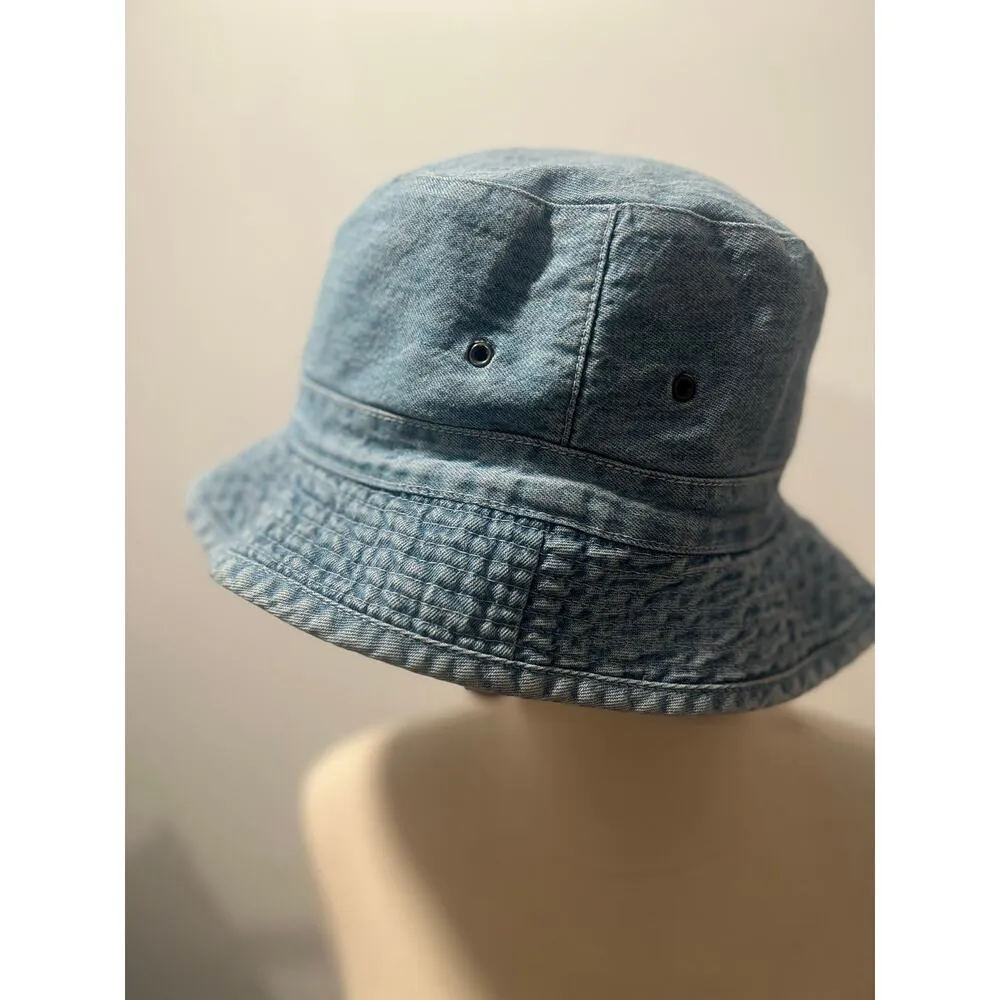 Vintage 90s Banana Republic Denim Bucket Hat Small - Image 4