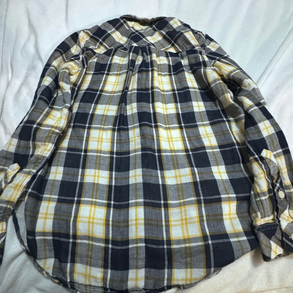 Levi's Jeans for Women Flannel yellow Multicolor Plaid Women Size S Boyfriend - Image 4