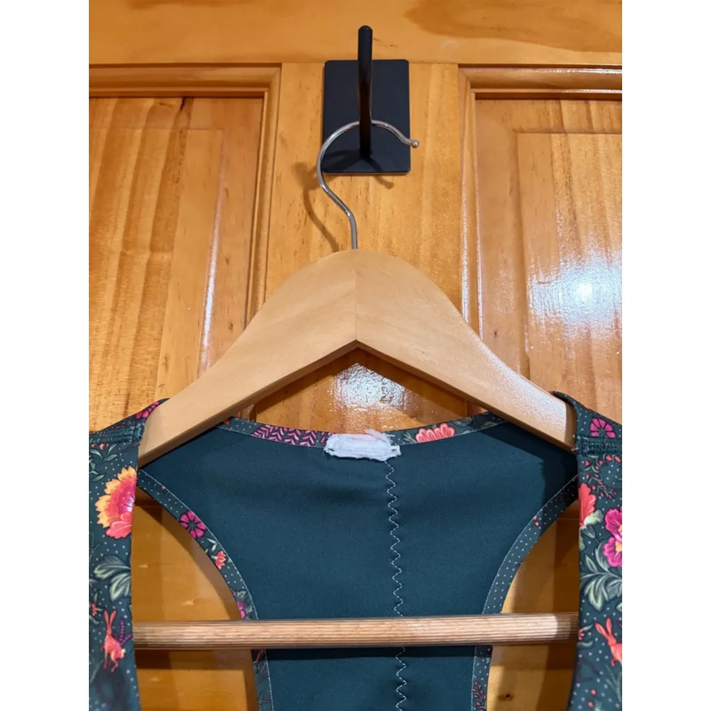 Puma x Liberty Floral Sports Bra Racerback Green Botanical Print S - Image 3