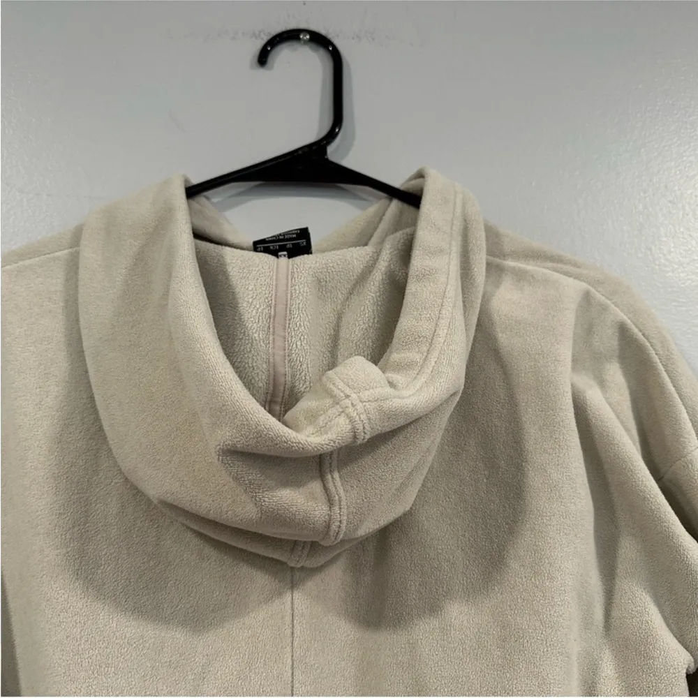 Nike Fleece Oatmeal Hooded Pullover XS - Image 5