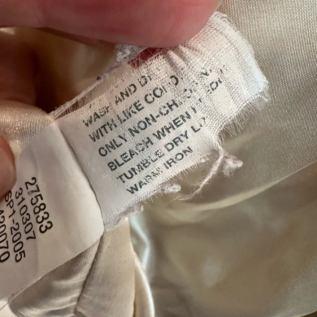 Vintage GAP Y2K 2005 Women's Champagne Beige Cotton Trench Coat Size Small S - Image 13