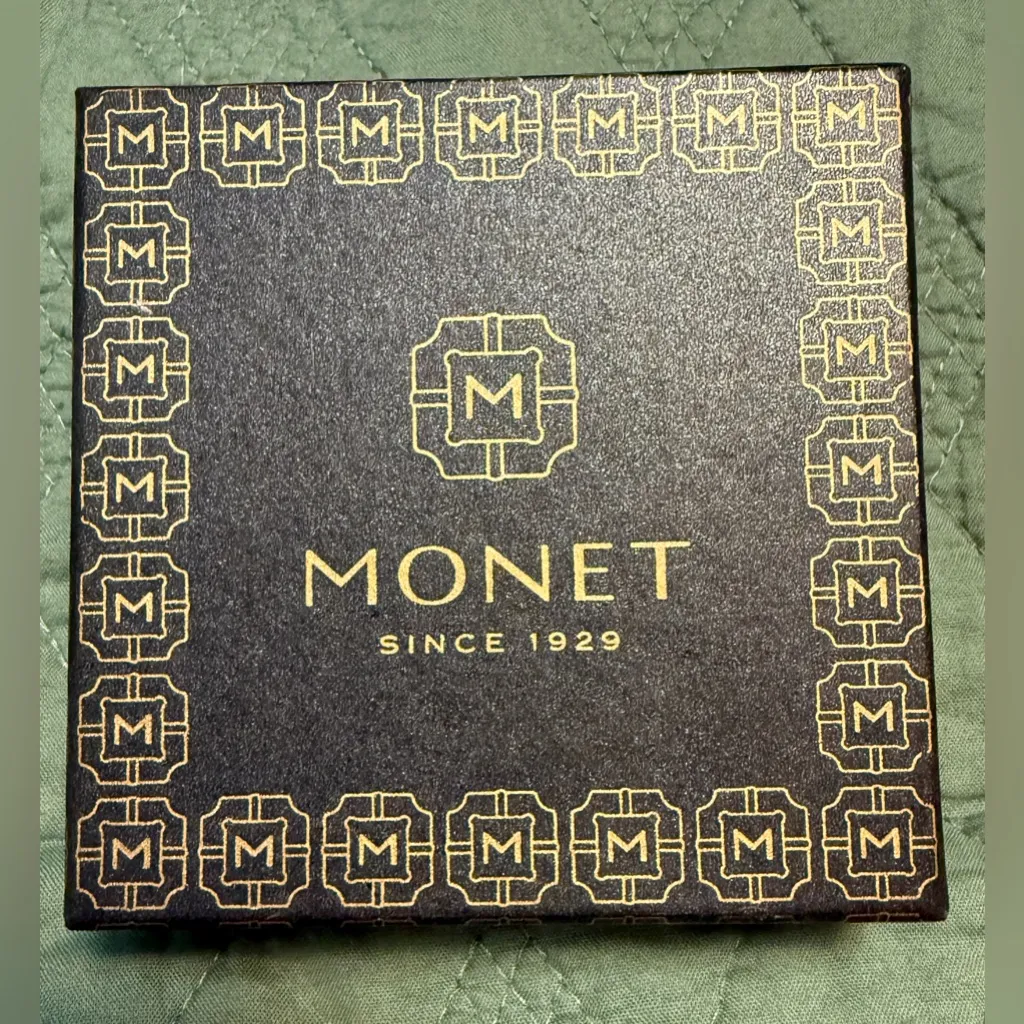 Monet Silver Necklace & Earring Set with Pearl Accents (New in Box) - Image 2