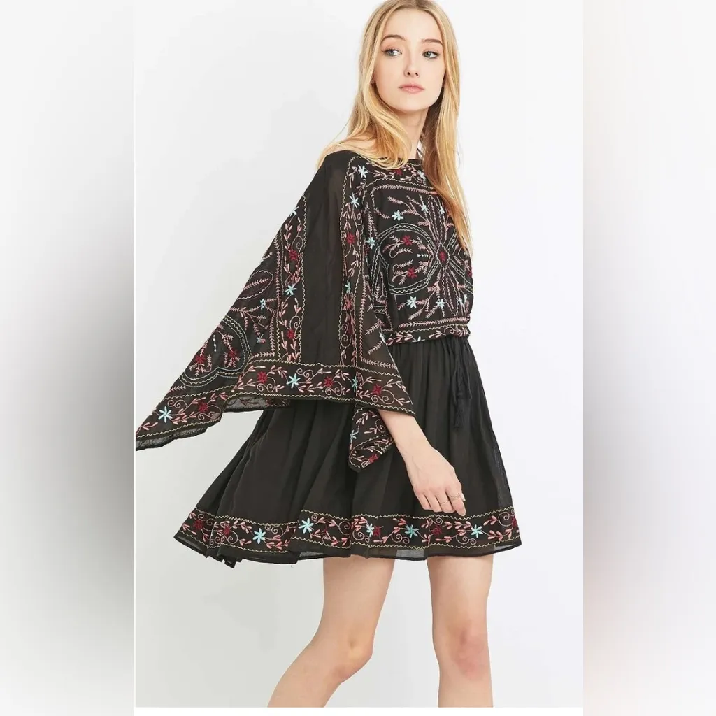 Free People Frida Embroidered Boho western dress - Image 3