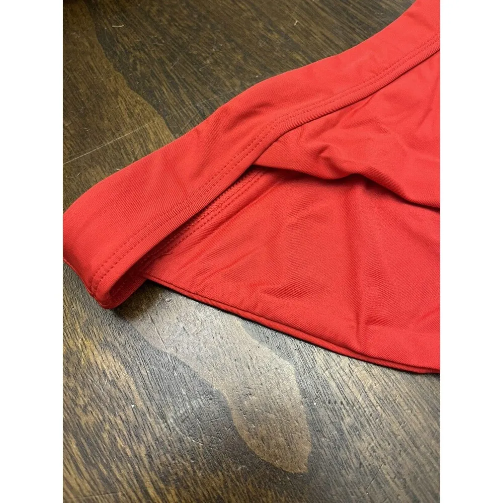 NWT Andie The Banded Cheeky Bottom Cherry Red Swim Suit Briefs Size 3XL - Image 7