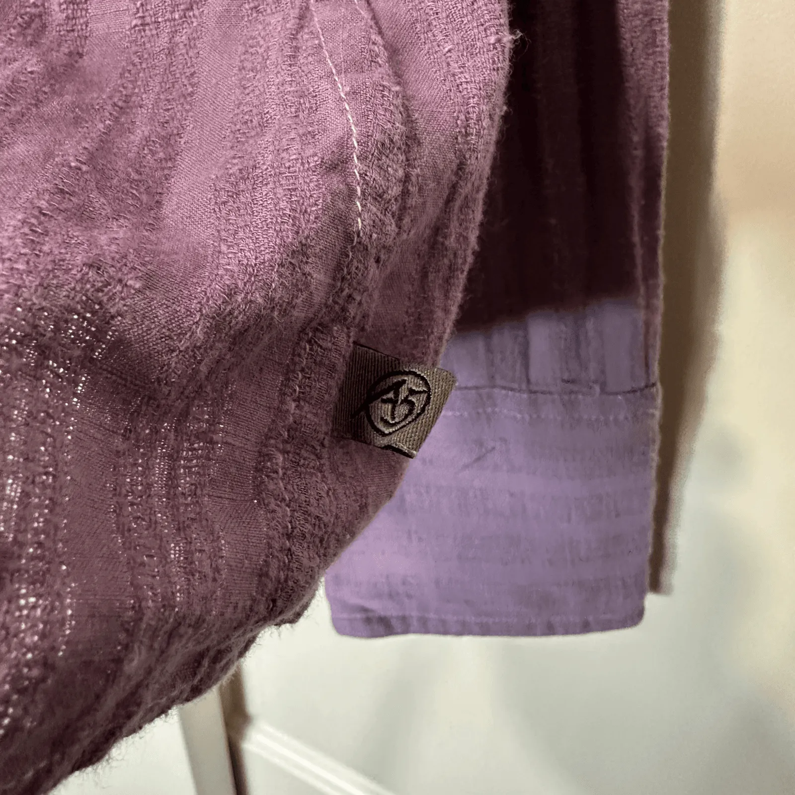 The North Face A5 Series Womens Button Up Shirt Top M Purple Long Sleeve‎ Cotton - Image 5