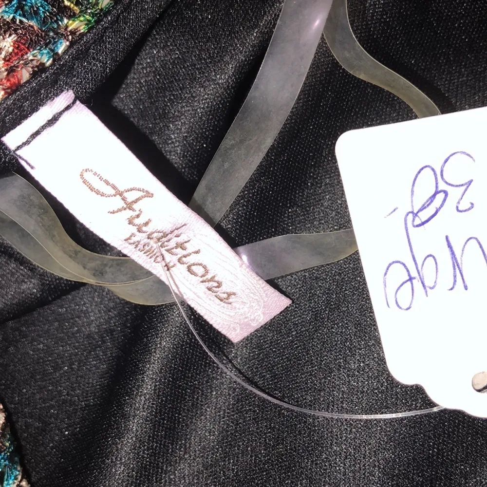 Auditions size large one shoulder chevron dress - Image 5