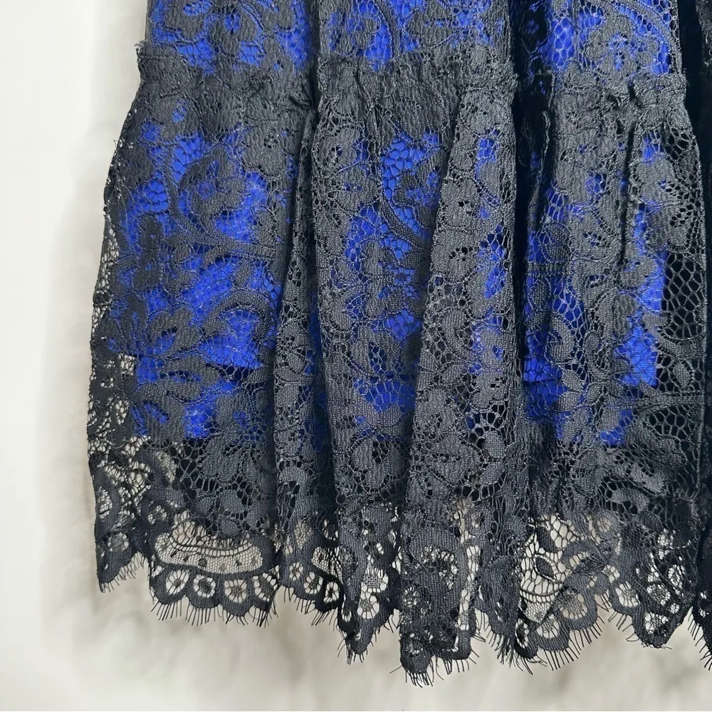 Moulinette Soeurs Anthropologie NWT Saphire Illusion Lace Overlay Dress Size 4 - Image 8