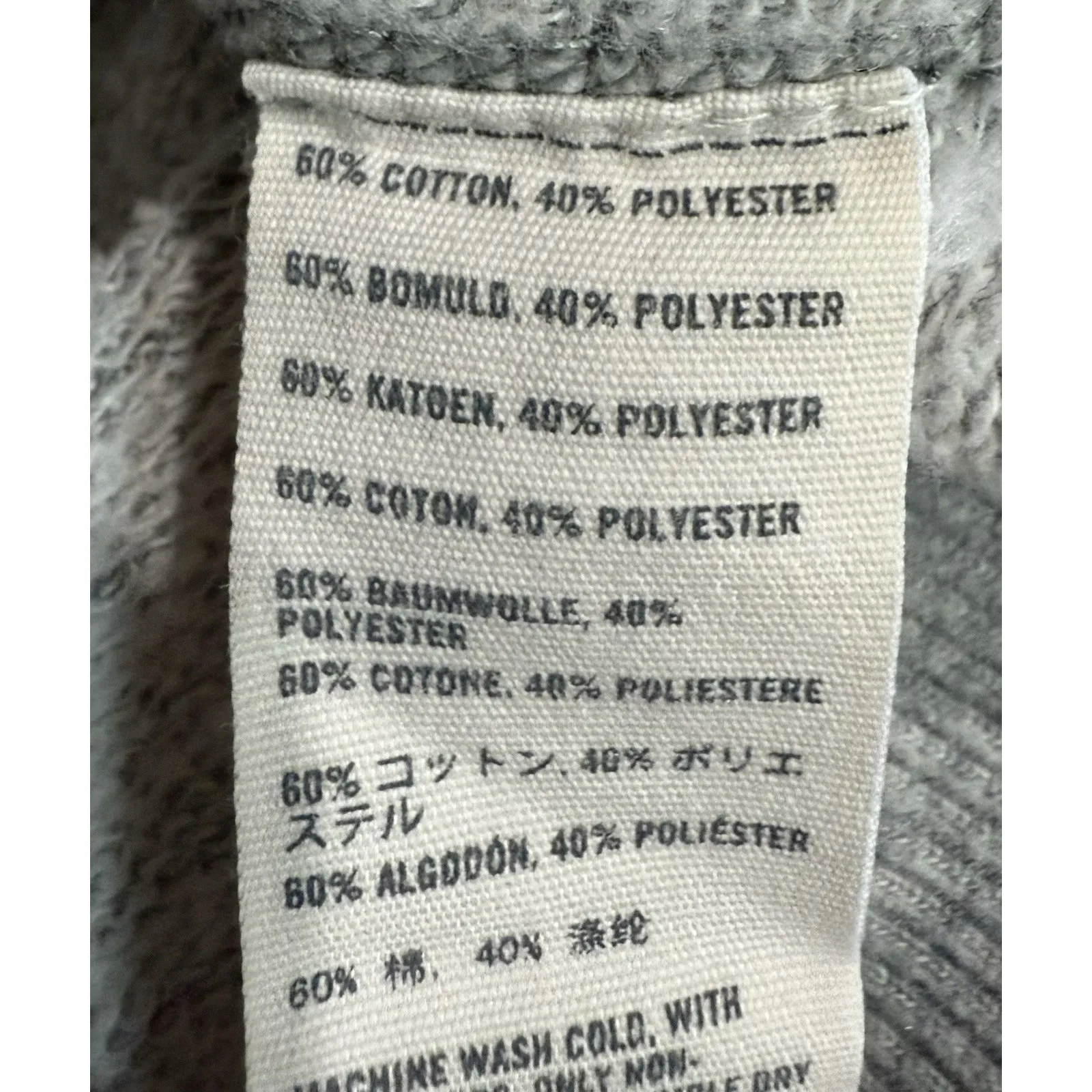 VTG Abercrombie & Fitch Y2K Balletcore Off Shoulder Slouchy Sweatshirt Tunic L - Image 4