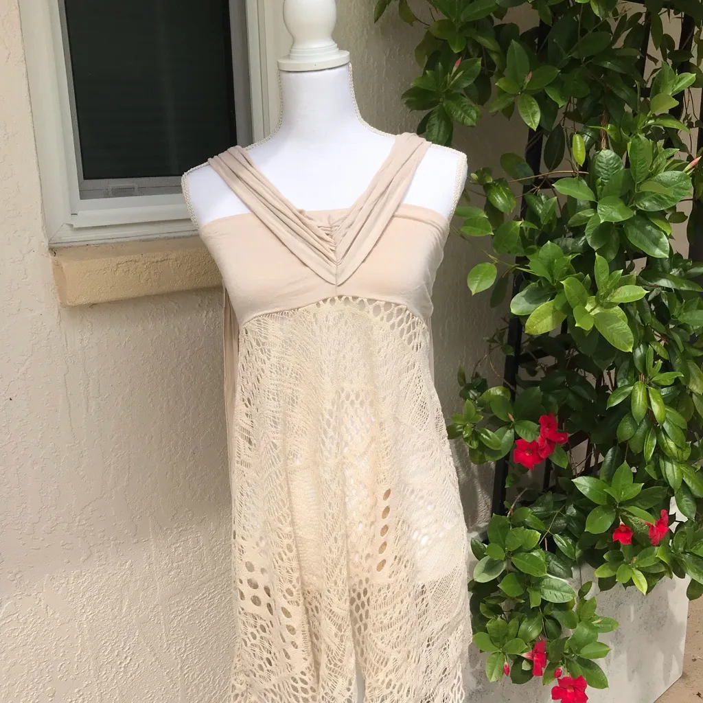 Cream off white color Elan swimsuit coverup - Image 2