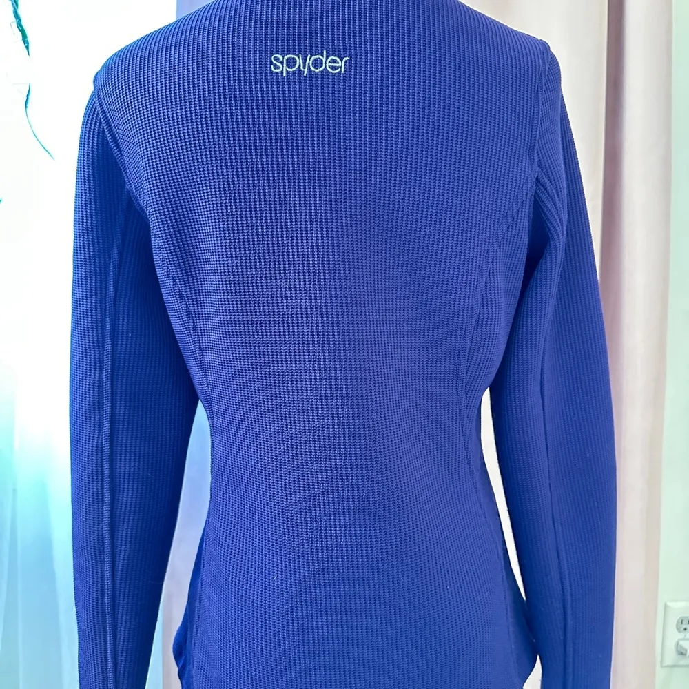 Spyder Endure Core Sweater Jacket Size Medium Purple Full Zip High Neck - Image 5
