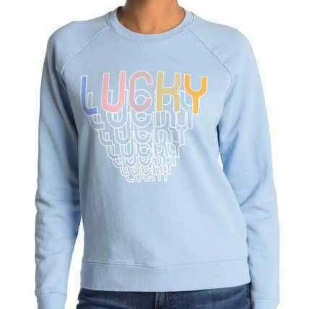 Lucky Brand 70s style Lucky Graphic Pullover - Image 4