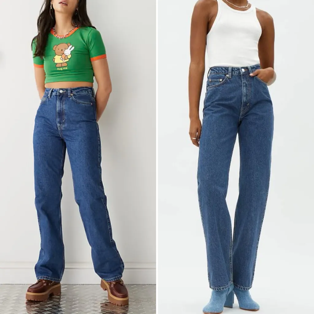 Weekday  Rowe Extra High Straight Jeans Blue Sz 29/34 NWT - Image 2