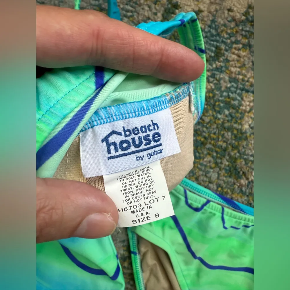 Vintage 90s Beach House by Gabor electric wave scoop two - Image 11