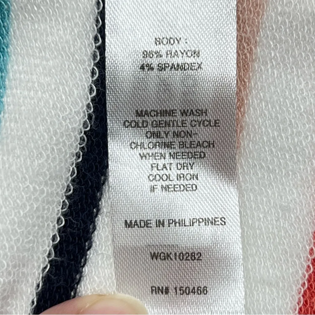 Market & Spruce Multicolor Striped Long Sleeve Tee - Image 9