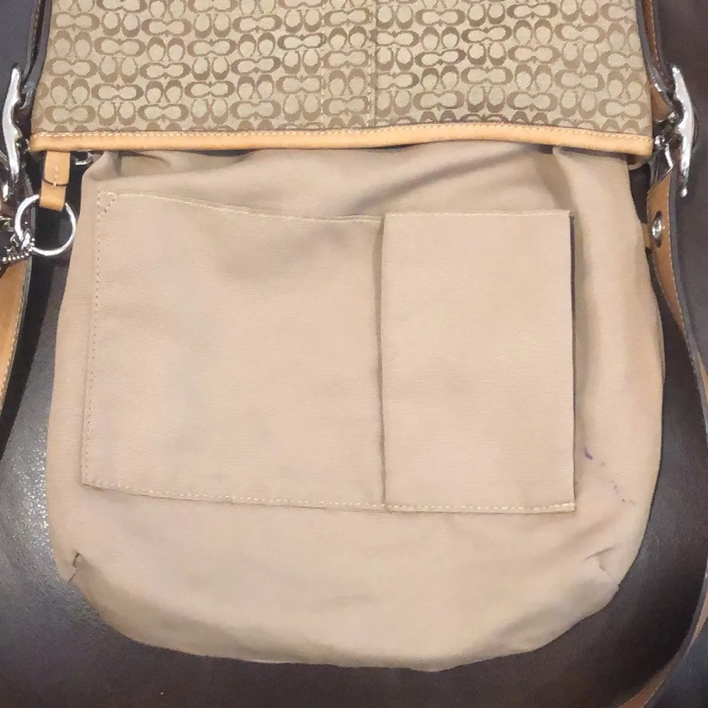 COACH Mini Jacquard Signature C Crossbody Convertible Tote Shoulder Bag - Image 11