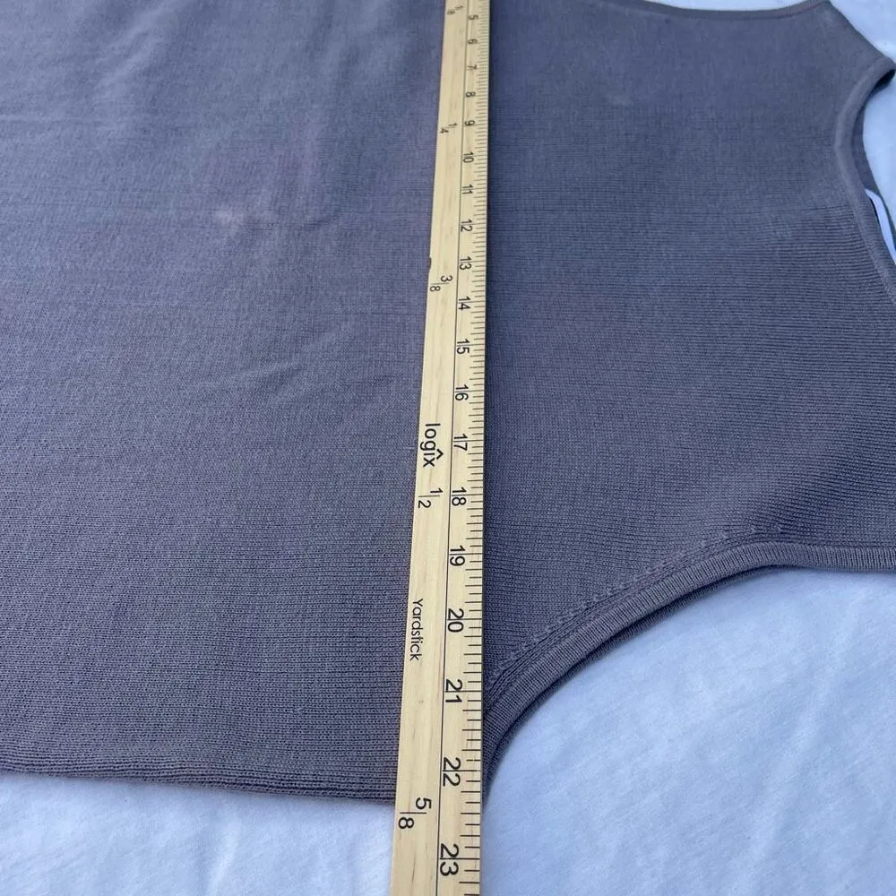 Vintage Christian Francis Roth size 1X grey sweater tank top. Classic closet sta Gray - Image 5