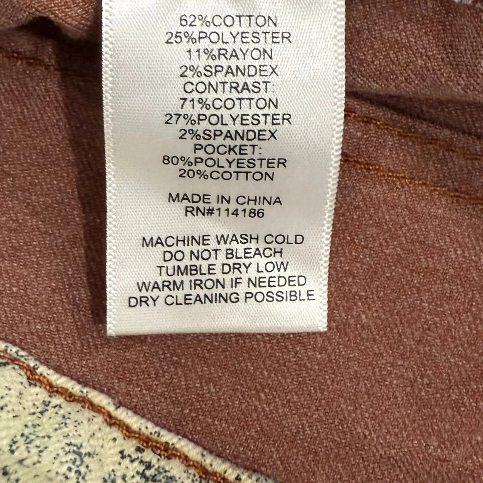 Frye and Co Harper Mid Rise Crop Flare Burnt Orange Button Fly Jeans size 10 - Image 4