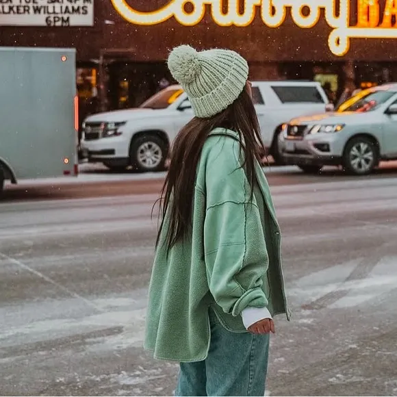 Urban outfitter mint green beanie - Image 2