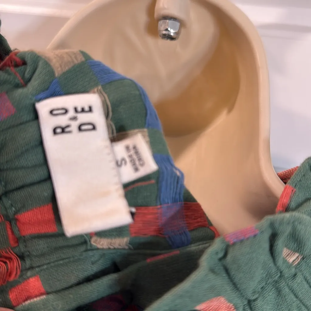 Anthropologie RO & DE Isabetta Button Back Green Blouse small - Image 9