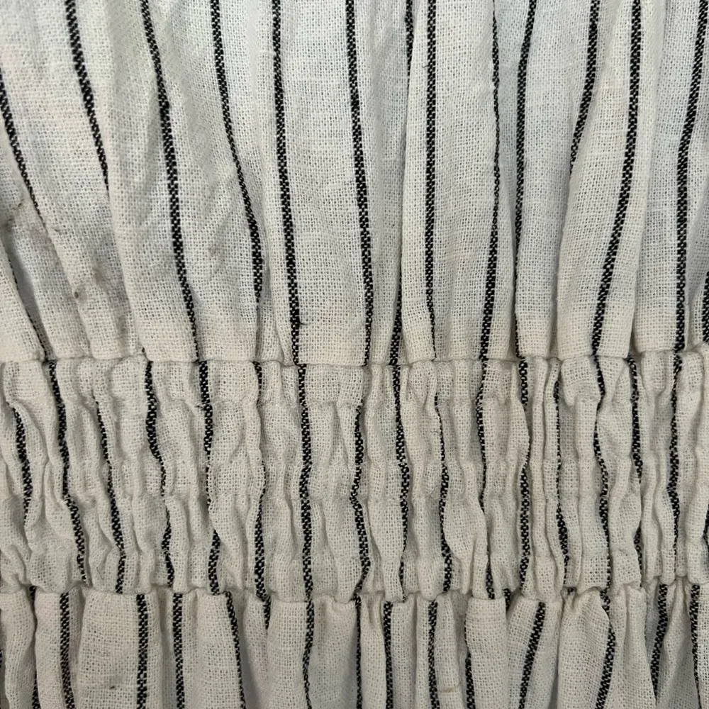 DEREK LAM 10 CROSBY Maya twisted striped linen Dress Size Large - Image 6