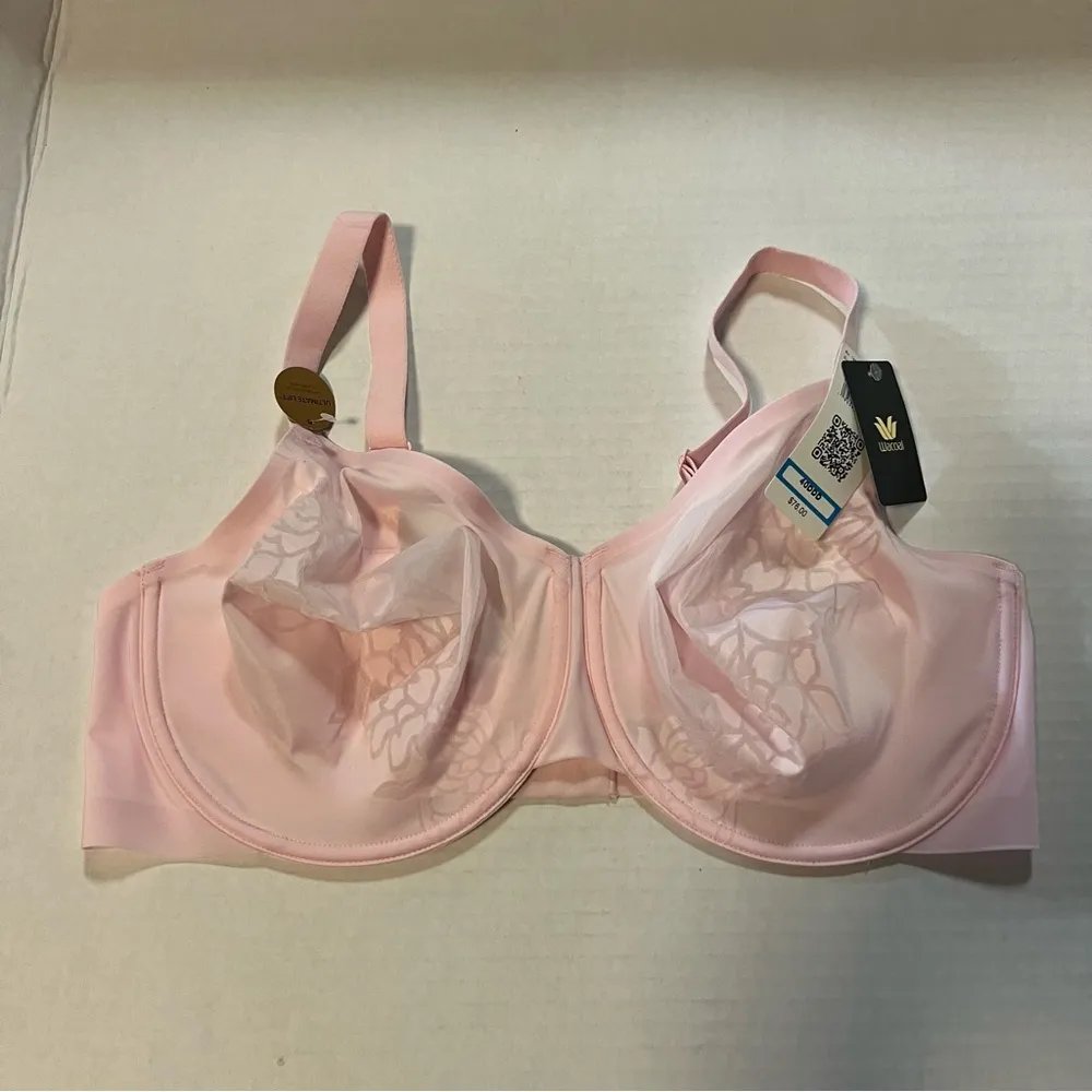 Wacoal Bra Confidence Boost Underwire Bra Ballet Slipper Pink 40DDD NWT #855380 - Image 2