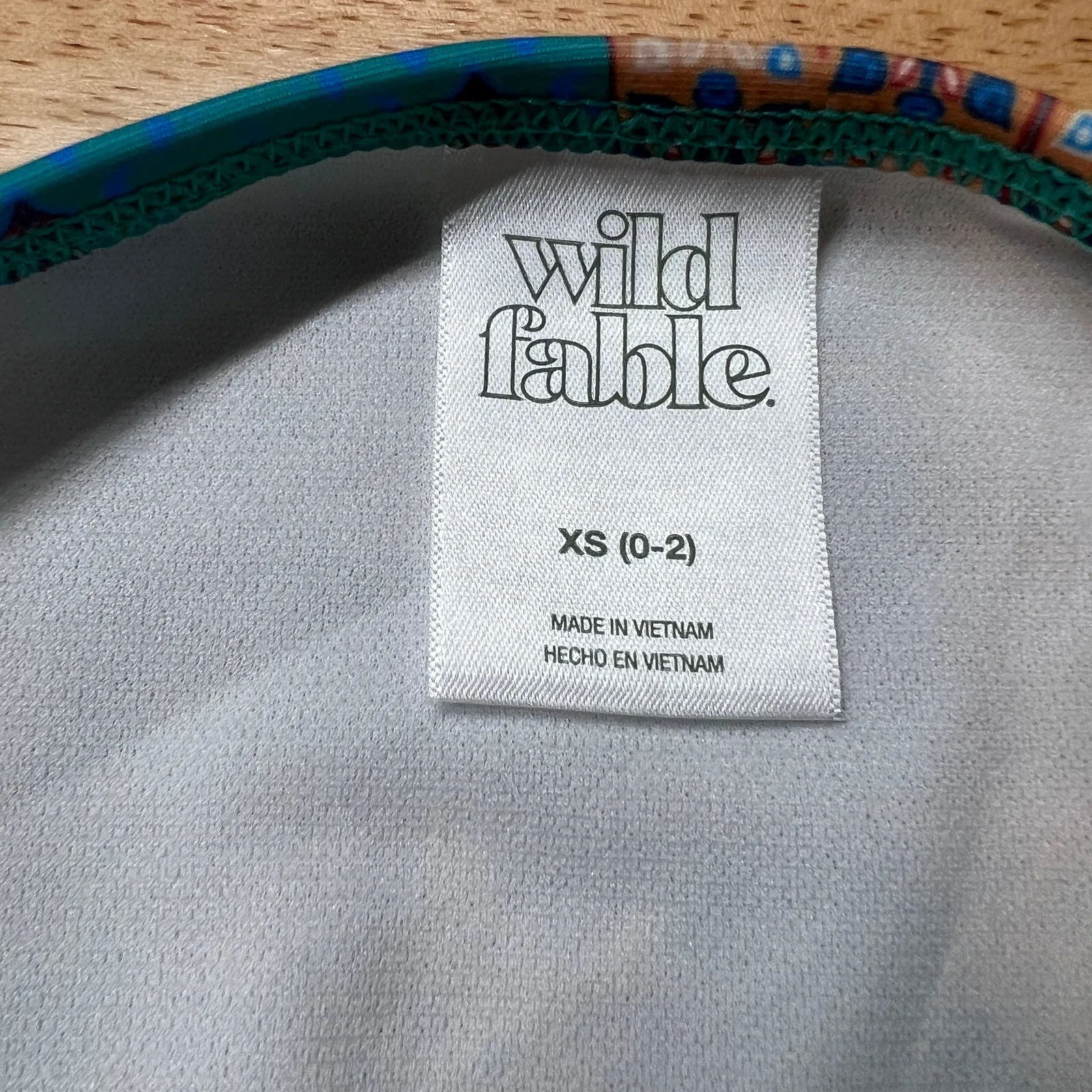 Wild Fable Women's Blue Patchwork Cheeky Bikini Bottom - Size XS - NWT - Image 2