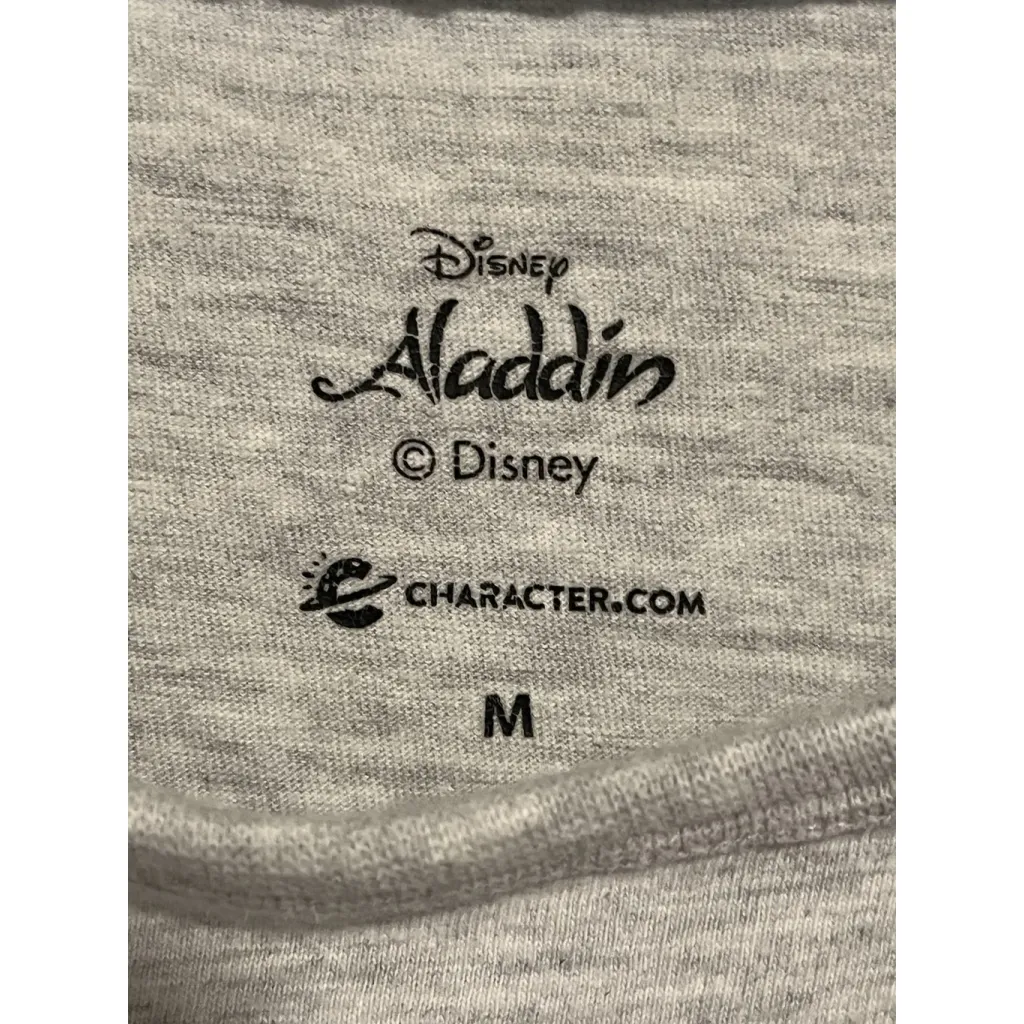Disney Aladdin Pajama Top Night Shirt Womens M Gray Short Sleeve Sleeping Tee - Image 6