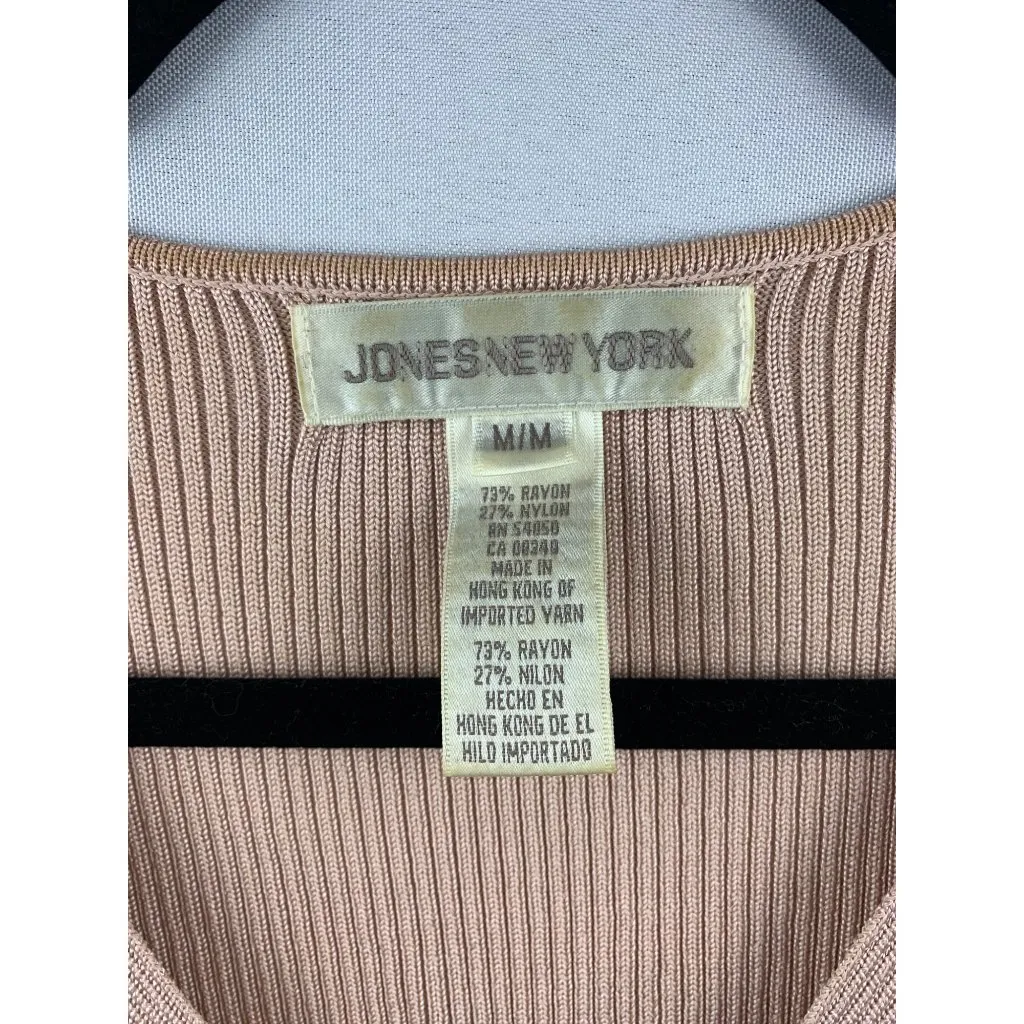 Women's Jones New York Pink Tank & Cardigan Set Size M Size M - Image 3