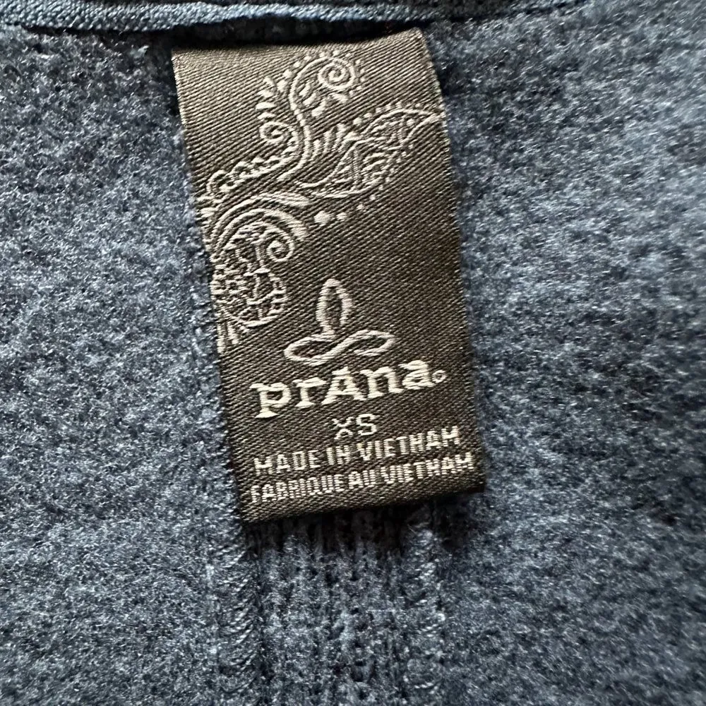 Prana Full Zip Fleece Jacket Womens Size XS Blue Collared Outdoors Hiking Active - Image 7