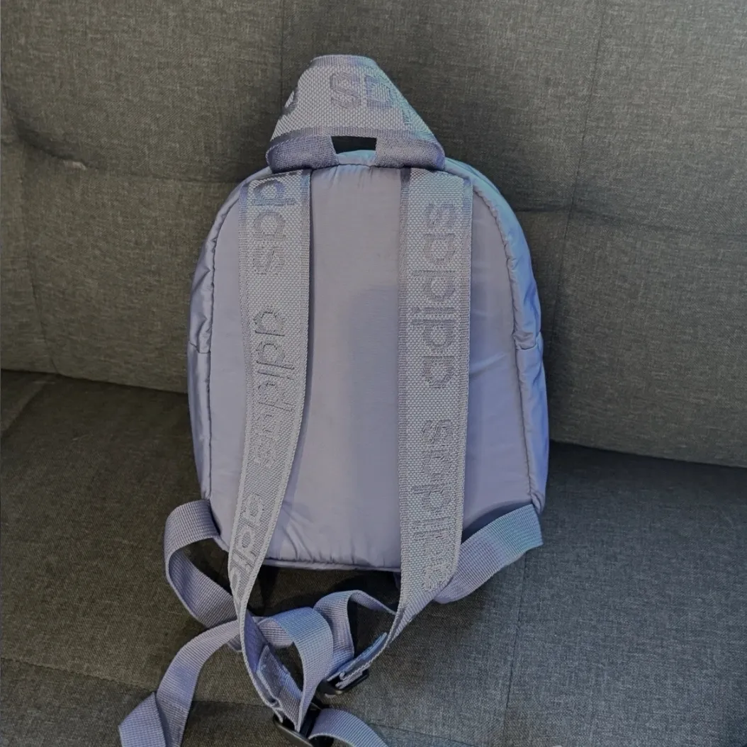 Adidas Originals Linear Mini Backpack Travel/Sports Bag Orbit Violet Purple - Image 5