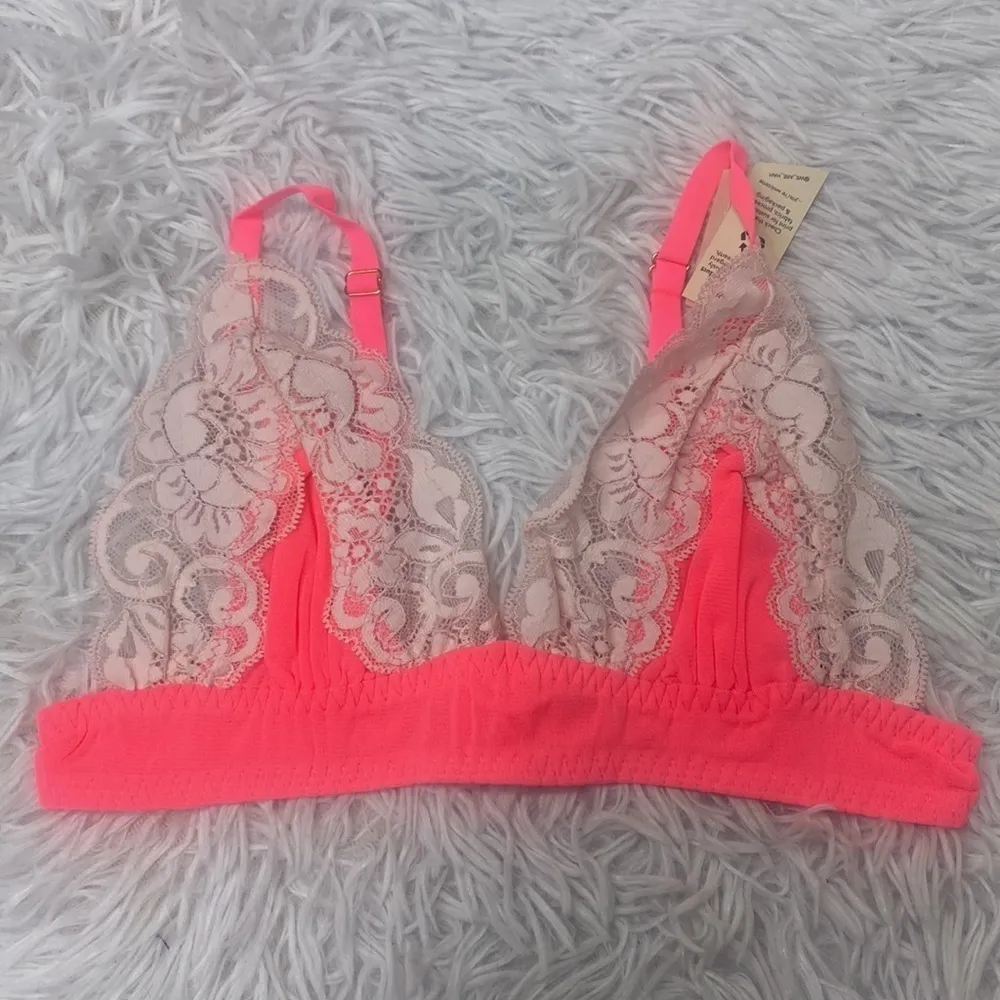 Free People x We Are HAH On the Double Bralette in Bubble Gum Pink XS NWT - Image 4