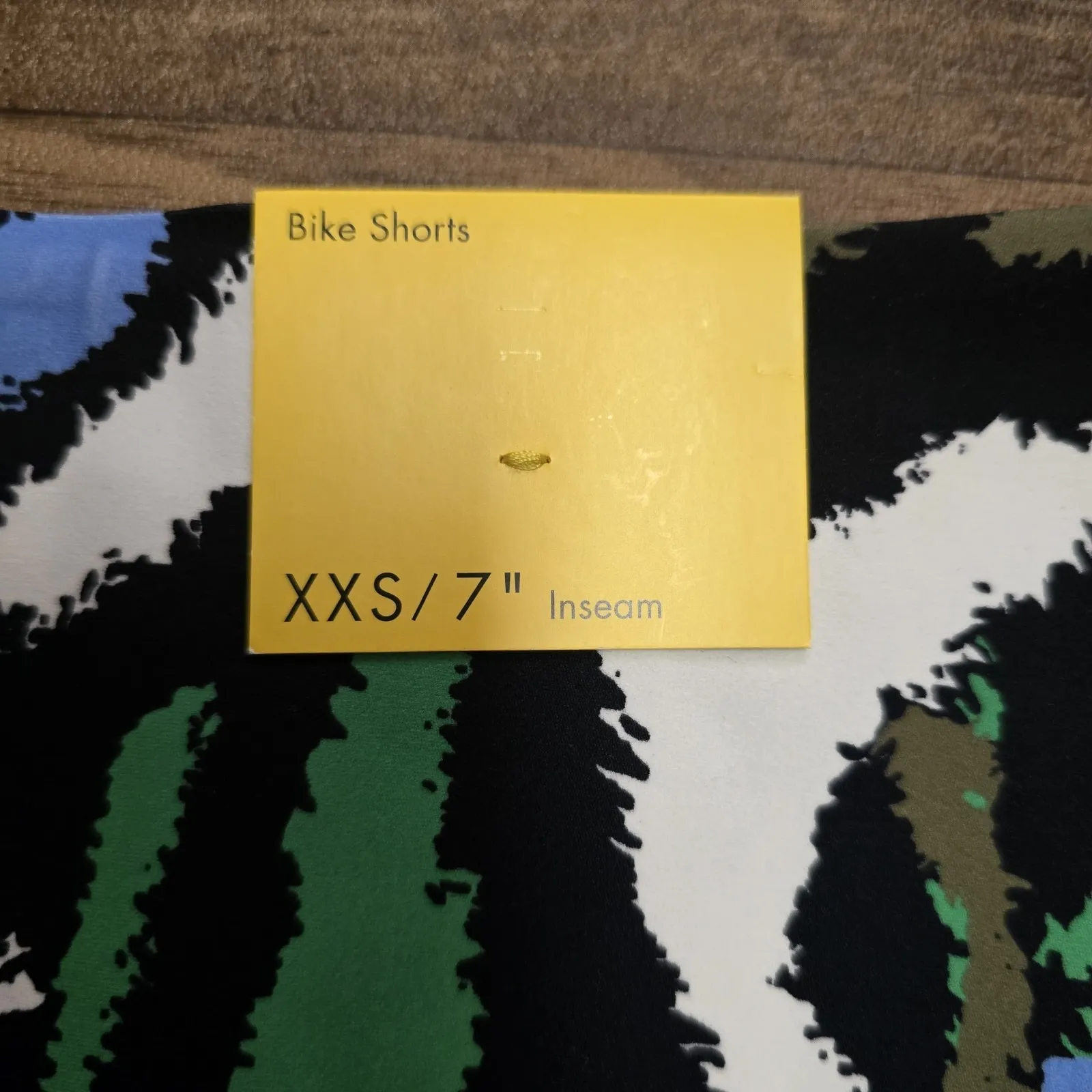 Diane Von Furstenberg for Target DVF‎ Disco Zebra Bike Shorts XXS Green - Image 4