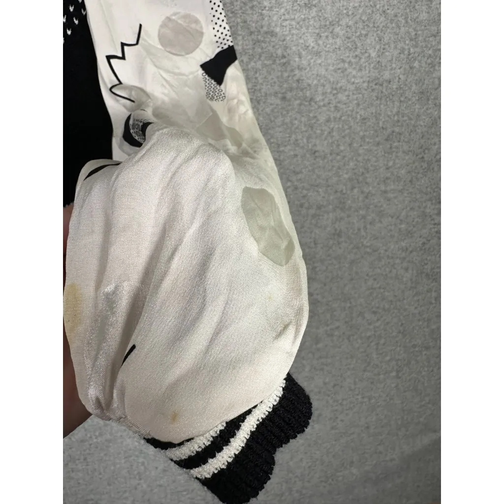 Vintage Anne Crimmins Umi Collections 3 Piece Skirt Sweater Scarf Small 6 Silk Black - Image 11