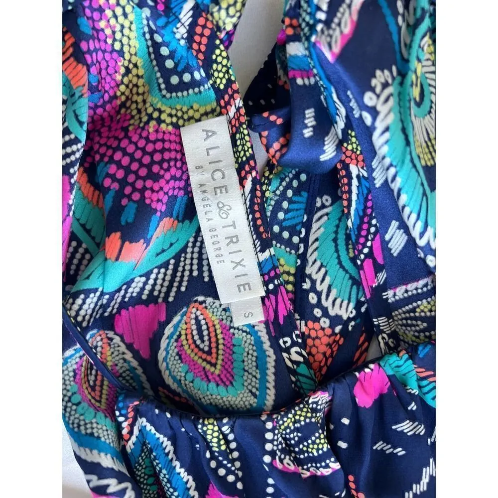 Alice Trixie 100% Silk Dress Size Small - Image 7