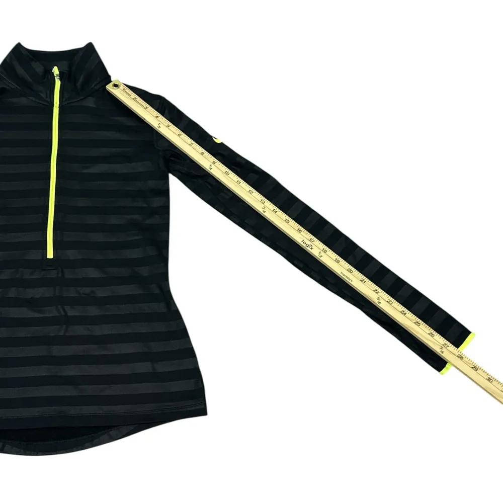 Nike Pro Dri Fit Hyperwarm 1/2 Zip Black Pullover Women’s Size Small Slim Fit - Image 10