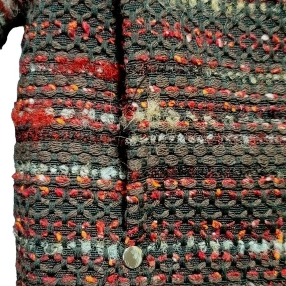 LAFAYETTE 148 New York Shiraz Tweed PRIA Taverna Two-Way Zip Jacket - Image 9