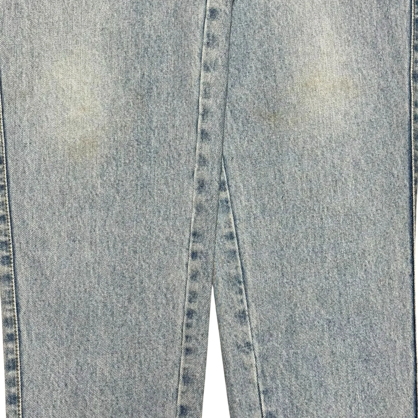 Lawman High Rise Tapered Leg Vintage 90s 100% Cotton Acid Wash Jeans 13 - Image 6