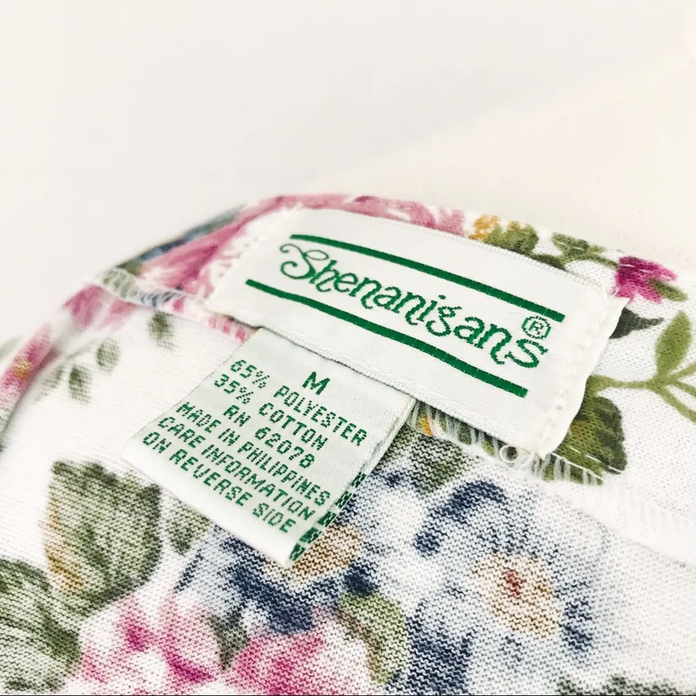 Vintage Floral Romper in White | Size M Size M - Image 11