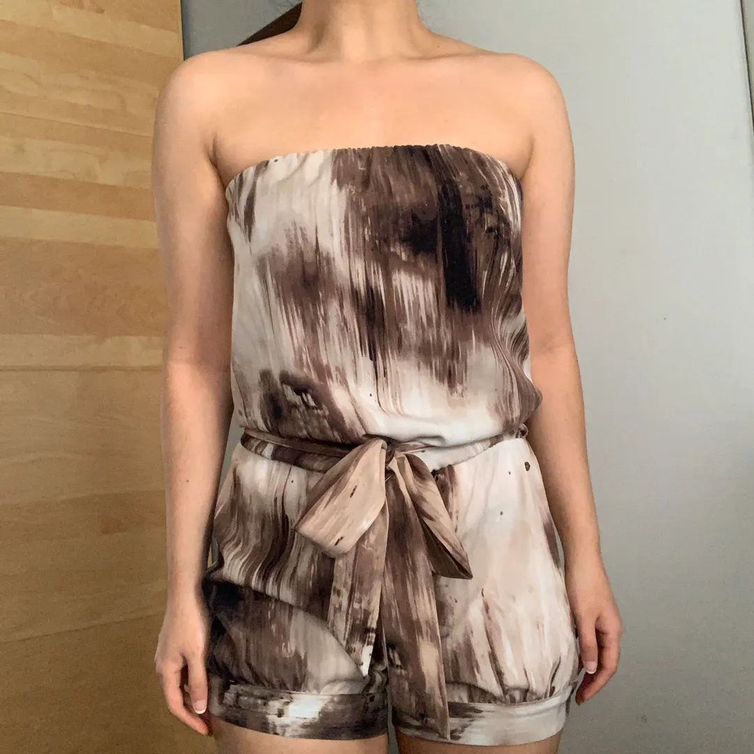 Guess Trina Printed Tie Dye Romper - Image 5